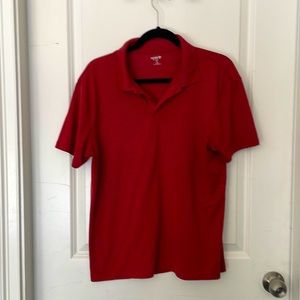 Old Navy red heathered medium men’s active polo